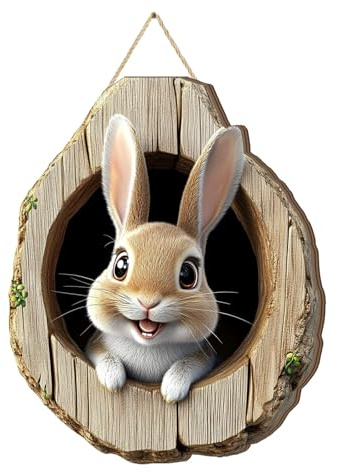 Dörrskylt påsk ytterdörr påskkrans dörrkrans påsk vår påsk utomhus inomhus dörrdekoration för upphängning påskdekoration fönster hängande påsksmycke trä påskhare dekoration modern vårdekoration