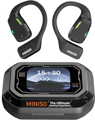 MINISO M98 Auriculares Traductor en Tiempo Real, 134 Idiomas Auriculares Traductores Simultaneos IA de voz, 3 en 1 Auriculares Traductor con pantalla táctil LCD para Negocios, Viajes y Estudio