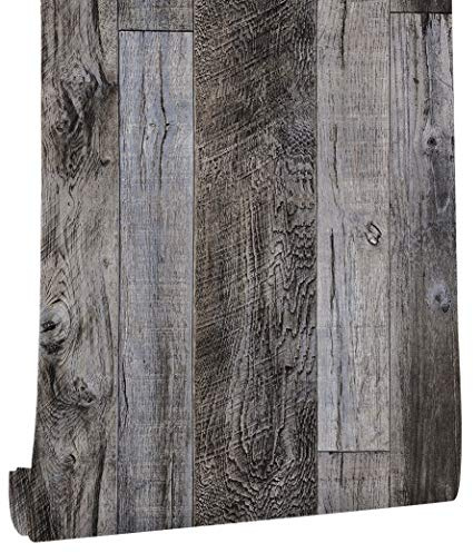 ICYEHAO Vinilo Adhesivo Muebles Madera, 44.5 x 500 cm Papel Pintado Autoadhesivo Madera Papel Tapiz Maderas Vinilo Adhesivo para Muebles,Armarios,Libreria,Sala de Estar, Dormitorio,Baño,Cocina