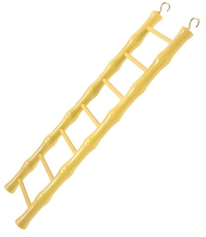 Homoyoyo Échelle de Jeu pour Hamsters et Perruches Suspendue, Jouet d'escalade Plastique, 8,5 X 29,5 Cm, Accessoire Cage Oiseaux, Adapté Petits Oiseaux et Rongeurs