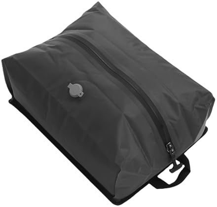 Sacco sottovuoto da viaggio, cubo di imballaggio sottovuoto riutilizzabile a compressione salvaspazio da 17 litri per valigie Zaino per bagagli 70D TPU Fondo piatto Grigio (Sin ventana)