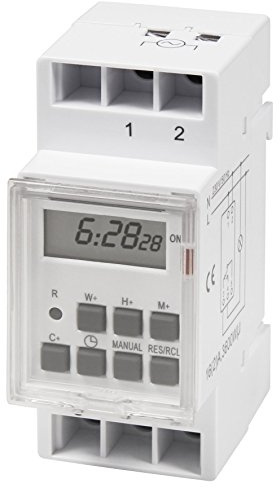 MC Power Digitale Zeitschaltuhr | STE-3 | 7-Tage-Programm, 230V, 3600W | Schalttafel-Einbau, Zeitsteuerung für Beleuchtung, Scheinwerfer, Alarmanlagen