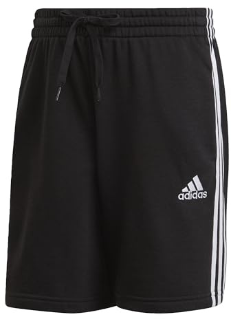 adidas Essentials French Terry 3-Stripes Shorts Black/White
