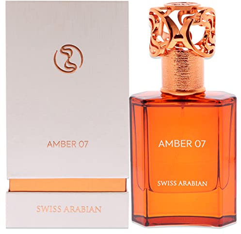 Swiss Arabian Amber 07 Unisex Eau de Parfum 50ML - Dekadente Gourmand-Mischung aus Zimt, Datteln und Samtrosen - Opulente Duft für wärmere Jahreszeiten