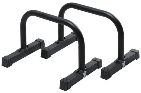 Eric Flag Parallettes Calisthenics | Barres Parallèles en Acier Ultra Stables pour Street Workout & Gymnastique | Prise Confortable, Supporte 250 kg | Parallettes pour Musculation au Poids du Corps