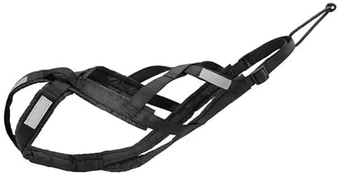 Total Harnais de sport avec chien, course, canicross, luge, mushing, vélo, scooter, etc. (L, noir)