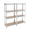 RILOOP Lagerregal Steckregal Werkstattregal 160x160x40 Kellerregal Schwerlastregal