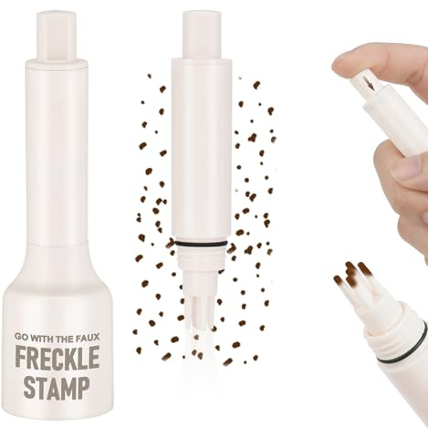 LOPHE Halvpermanent fräckpenna, 15 ml, mörk nyans | Realistiska falska freckles vattentåliga, reseformat, naturligt utseende