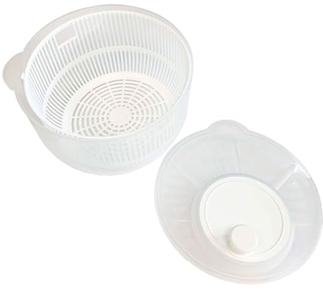 Acan Tradineur - Centrifugadora de Ensalada y Verduras - Capacidad de 2,7 litros - Facil Manejo y sujecion Segura - Apto para Uso alimentario - Tapa Color Surtido - 21 x 20 x 15 cm