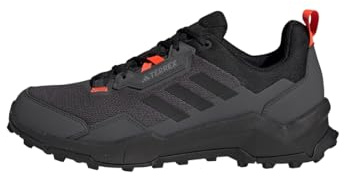 adidas Herren Terrex AX4 Hiking Shoes, Grey Six/Solar Red/Carbon, 44 2/3 EU