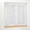 Douceur d'Intérieur, coppia di tende con passanti (2 x 60 x 120 cm) Karla, bianco, tulle operato applicato