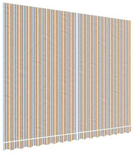 vidaXL Tessuto di Ricambio per Tenda Strisce Multicolore 4x3 m