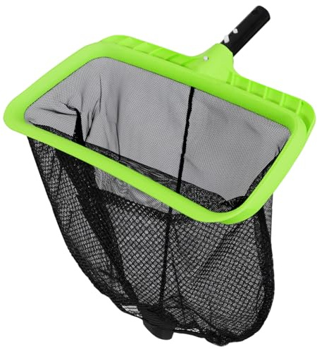 Sepetrel Swimming Pool Leaf Skimmer Net,Double-Layer & Reinforced Frame Deep Rake Nets