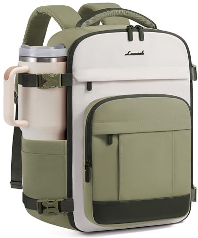 LOVEVOOK Ryanair Cabin Bags 40x30x20 Underseat Bag Backpack, Womens Small Ryan Air Rucksack Under Seat for Air Plane, Lightweight Carry On Hand Luggage Bag for Travelling, Bean Green