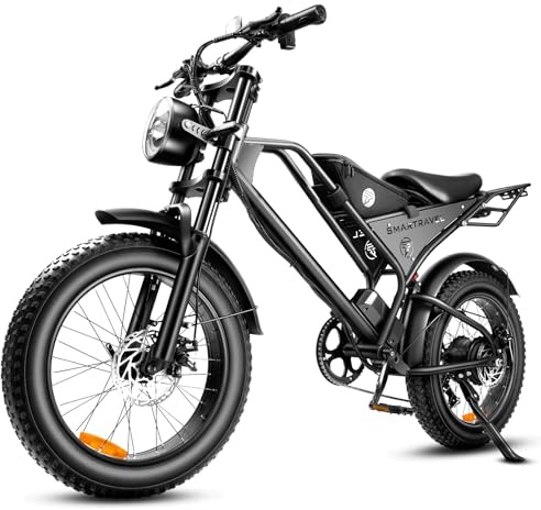 Snokco DK400 Vélo électrique pour adultes 48V18,2Ah Batterie amovible Moto tout-terrain, 20 × 4,0 Convient pour les déplacements urbains, vélo électrique pour différents terrains