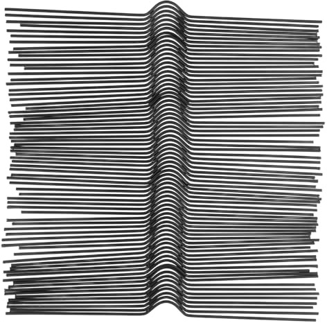 TEMPNAP Ganchos para Calendario de Alambre Negro 20 Cm, 100 Unidades, Perchas para Colgar Carteles, Soporte para Exhibición de Pancartas y Álbumes, Ideales para Oficina y Decoración