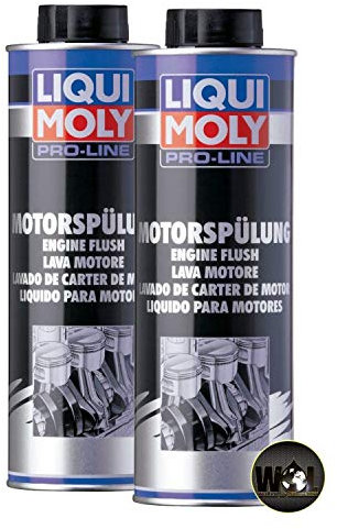 WOL Engine System Cleaner For Petrol and Diesel Engines - Liqui Moly Motorspulung (2427) Pro Line Engine Flush 2 UNIT – 500ml