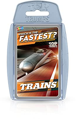 Top Trumps Trains Classics Kartenspiel, erfahren Sie mehr über die Londoner U-Bahn, die Deutschen Eiszüge und Peking Shanghai in diesem pädagogischen Spiel, Geschenk und Spielzeug für Jungen und