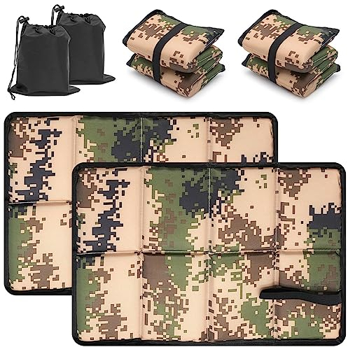 YAXIDAEVER 2pcs Outdoor Sitzkissen Faltbar,Camping sitzkissen,Faltbares ultraleichtes Sitzkissen, Kinder Erwachsene Garten Hunting Camping 39 x 30 x 1 cm