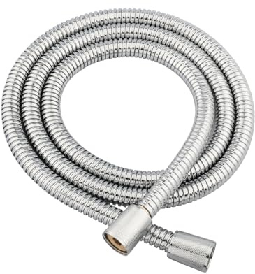 Shower Hose, 79 Inches Extra Long Stainless Steel Handheld Shower Head Hose Replacement with Brass Insert and Nut, Flexible Hose Extension for Hand Held Shower Head