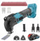 Cordless Oscillating Multi-Tool， with 1x3000 mAh Batteries, Cordless Multitool for Makita, Brushless Oscillating Saw with 6 Variable Speed (1 Battery)