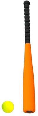 Harilla Bate de Béisbol con Pelota, Equipo Deportivo, Desarrollo de Habilidades, Bate de Entrenamiento de Béisbol de EVA para Juegos, Niñas Y Niños, Naranja