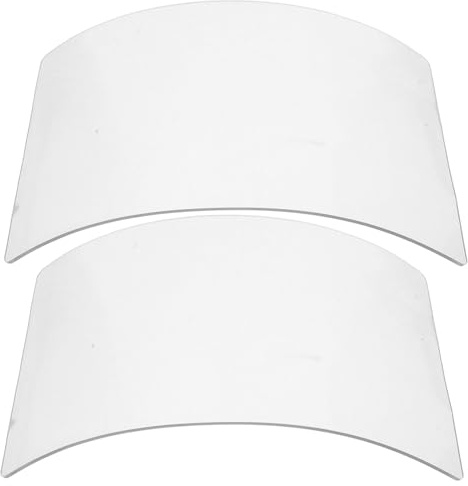 Kichvoe 2pcs Sandblasting Hood Lens Dust Mask Protective Glass Lens for Sandblasting Sanding Work Outdoor Facial Protection