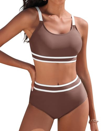 Tuopuda Tvådelad Push Up Vadderad BH Badkläder Bikini Hav Strand Kurvig Pool Justerbar Badkläder