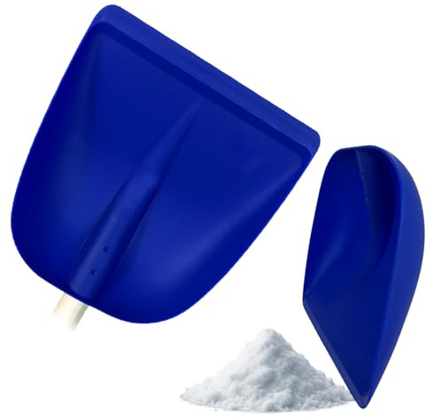 Crisalide Pala multiusos de nieve sin mango – Pala profesional de plástico reforzado 29 x 33 cm – Resistente de -50 ° a +70 ° – Ideal para nieve, escombros, coche, jardín