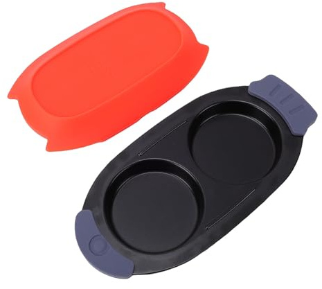 Buachois Cocedor de Huevos para Microondas, Sartén de Huevo de Aleación de Aluminio para Desayuno Bocadillos y Uso Diario