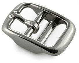 Ganzoo Gürtelschnalle aus Edelstahl, 5 Stück im Set, Gürtelschnallen für Damen und Herren, Paracord 550 buckle in silber, max. Breite Gürtel 16mm, Dornschliesse, Belt, Marke