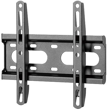 N NEWTOP Supporto per TV da 23 a 42 pollici Sottile Resistente da Parete Fisso Monitor Plasma Televisore Compatibile Vesa 75x75, 100x100, 200x100, 200x200 Capacità di Carico 45kg Acciaio Nero