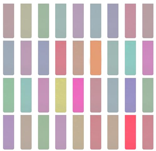 XUIIOSOOKP 36 Pcs Two Colors Magnetic Bookmarks Colorful Page Markers | Magnetic Bookmarks Colorful Magnet Page Markers Two Colors Book Mark for Adults School Stationery Book Reading