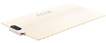 Sharplace Bandeja de Calentamiento Eléctrico, Estera para Calentar Alimentos, Plato Calentador de Alimentos Multiusos Plegable, Platos Calientes Enrolladas para, Blanco, Individual