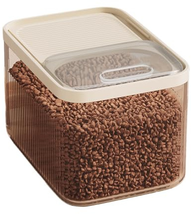 Hundmatlagring, hundmatlagringsbehållare - 10L Dry Food Dispenser,Transparent arrangörslösning med mätkopp för husdjursmatningssnacks
