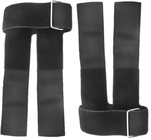 Moreeulsi Fijación de mancuernas para pies, correas de tobillo ajustables para levantamiento de pesas, 2 extensiones profesionales de entrenamiento de piernas en casa para flexores de cadera, férula