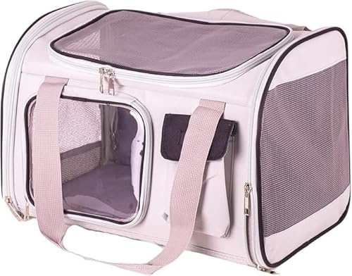 Quibropets Bubupets Transportín para Mascotas - Mochila para Perros y Gatos, hasta 7 kg, 44x30x28 cm, Color Negro