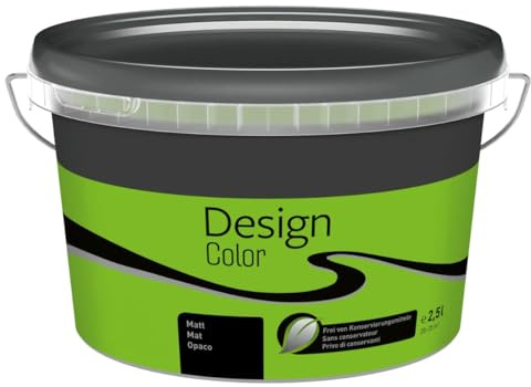 TMPpro Premium Wandfarbe Innen 2,5 L – Design Color – Hochdeckend & Abwaschbar – moderne Farben (Grün (Limone))