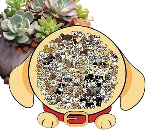 Puzzles D'animaux – Jouet Assorti Encadré Pour Chien, Planche De Puzzle D'animaux Colorés En Bois, Jeu D'entraînement À La Motricité Fine | Activité De Table Engageante Pour Les Jeunes Adultes, Les Am
