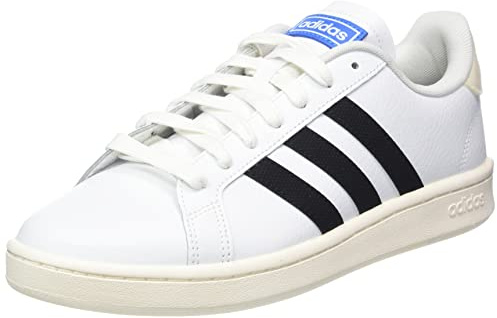 adidas Herren Grand Court Tennis Shoe, Cloud White/Core Black/Cloud White, 44 2/3 EU