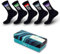 Lucky Socks - Weiche Herren- und Damensocken im 5er-Pack in Schöner Geschenkbox – Klassische, Atmungsaktive Socken aus Gekämmter Baumwolle für Männer, Frauen, Kinder (size 39-42, Schwarz)