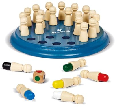 Dal Negro - Cromosfida, gioco di memoria colorato con dado in legno adatto ai bambini dai 6 anni in su