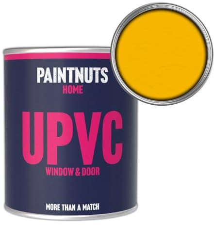 Paintnuts UPVC Window & Door Paint - RAL-1021 - COLZA YELLOW Gloss 2.5 Litre Tin