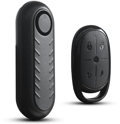 Wengart 100dB Alarma de bicicleta antirrobo inalámbrica con sensor de vibración y movimiento Sistema de alarma impermeable para motocicleta y bicicleta con mando a distancia