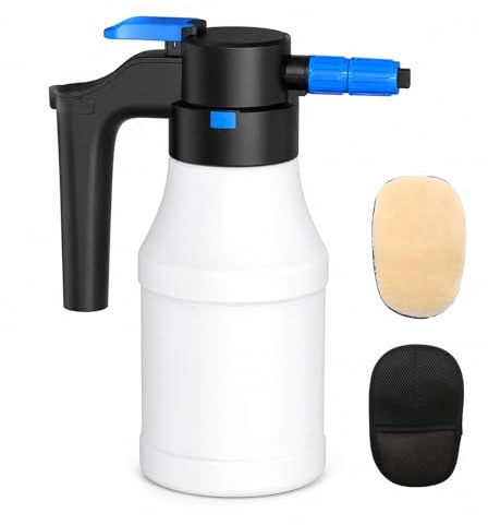 Pulvérisateur À Mousse Électrique 1,5 L, Pulvérisateur De Jardin Électrique À Pression Portatif Rechargeable Par Usb, Paire Gants Lavage Auto Pour Nettoyage Du Jardin,Voiture Et Maison