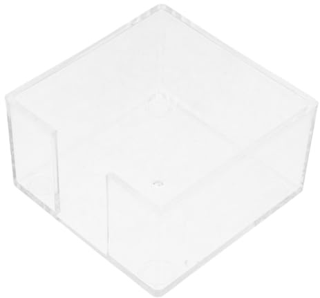 Yardwe Porte-mémos pour Notes Autocollantes en Acrylique Transparent pour Bureau, Organiseur de Trombones Pratique et Élégant, Support Solide au Travail L'école