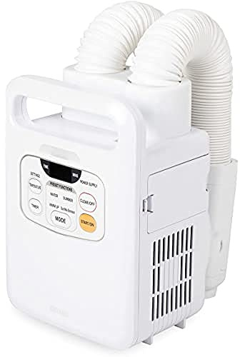 Iris Ohyama, 3-in-1 Electric blanket heater, dryer & disinfector, 700W, Expendable hose, Preset functions, Dust mite eliminator mode, For bedding, blanket - Quilt Dryer Twin Nozzle FK-W1 - White