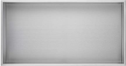 Stilform - Plato de ducha de acero inoxidable cepillado (60 x 30)