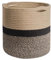 YDQUANI Baumwolle Seil Pflanzenkorb für Blumentopf Indoor Pflanzer, 20 x 20 cm Jute faltbar Lagerung Korb Veranstalter Modernes Dekor Haushalt Wäschekorb