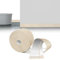 LIHIQIYA Weichsockelleiste Selbstklebend Beige, 12M Sockelleiste Selbstklebende, 50x20mm Knickleiste Abschlussleiste aus PVC, Flexibel Knickleiste, Bodenleiste Abschlussleiste für Bad Küche Badezimmer